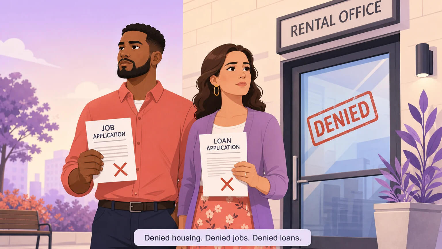 A polygamous family turned away from housing, employment, and loans due to criminalization