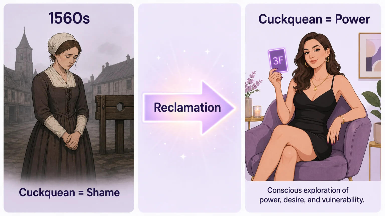Cuckquean etymology and reclamation — from 16th century shame to modern power