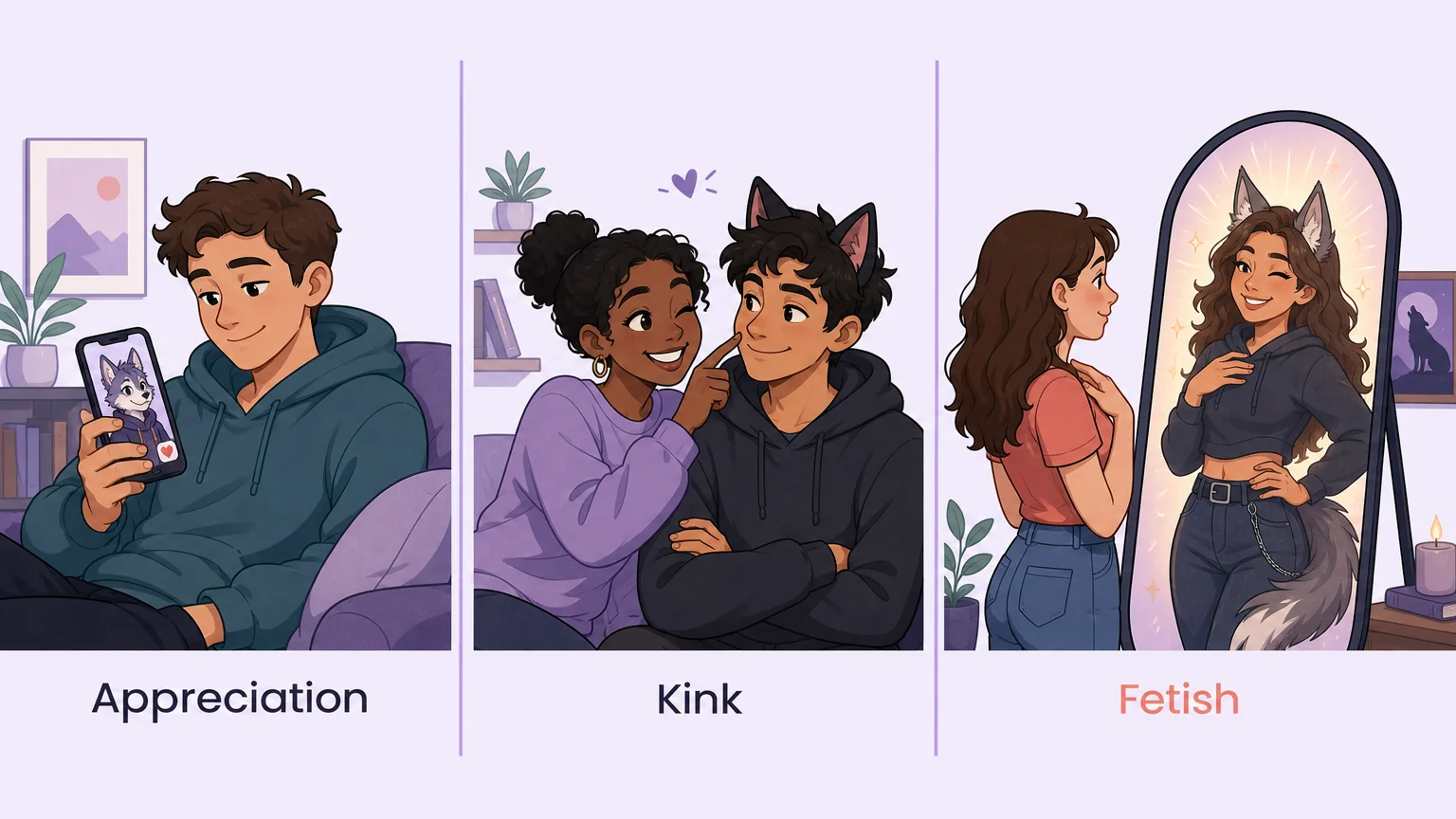 Appreciation, kink, and fetish spectrum
