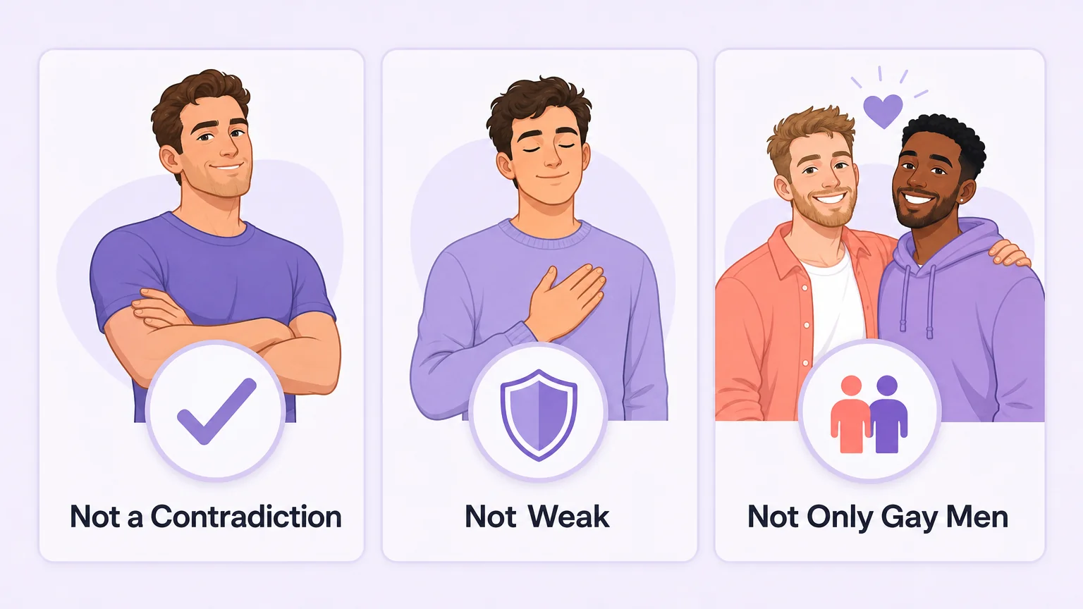 Concept illustration debunking common myths about dominant bottoms