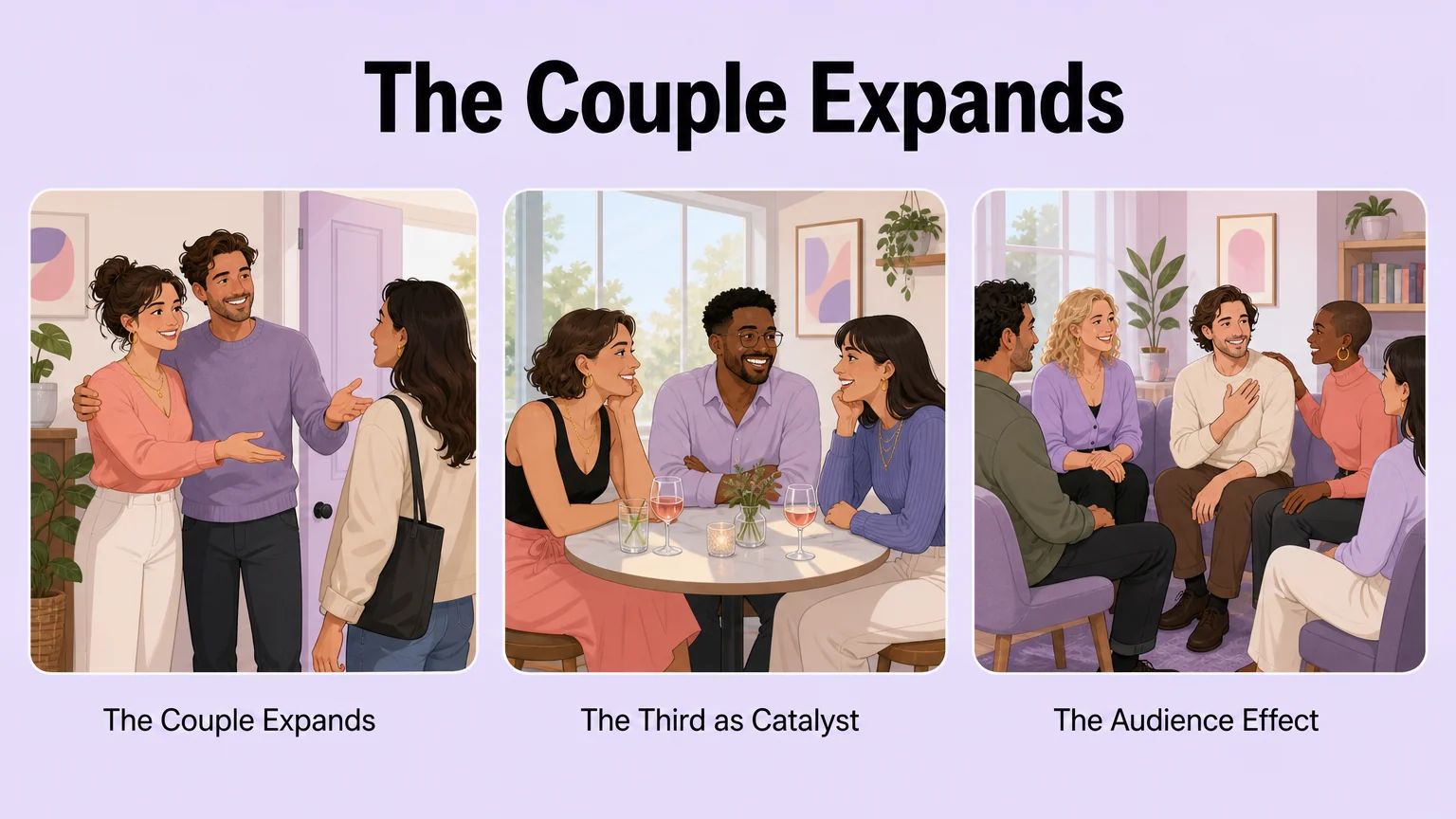 Three non-monogamy configurations for exploring corruption kink