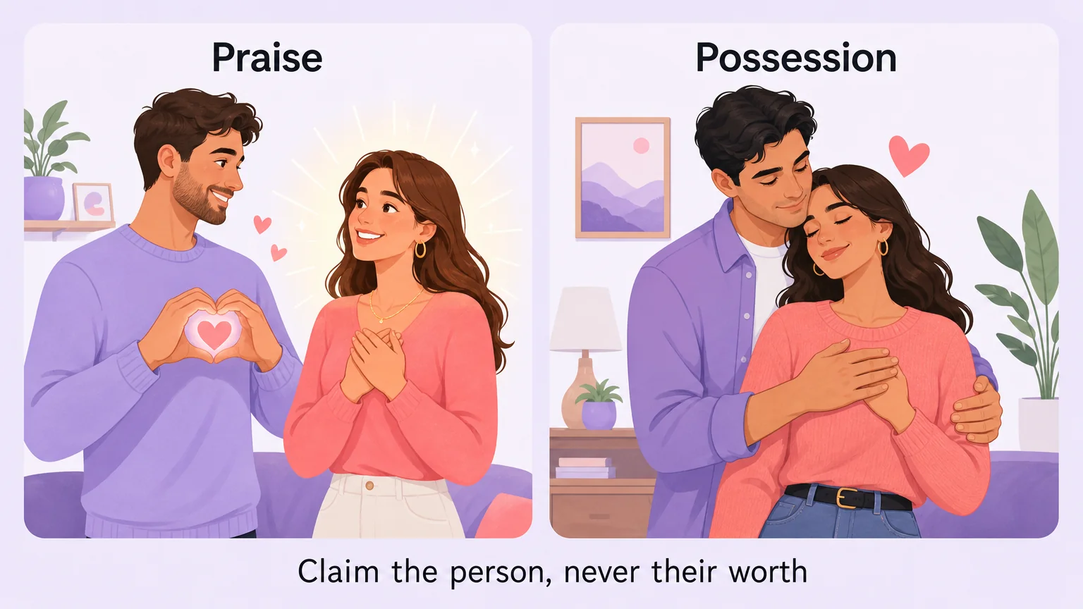 Praise and possession: claim the person, never their worth