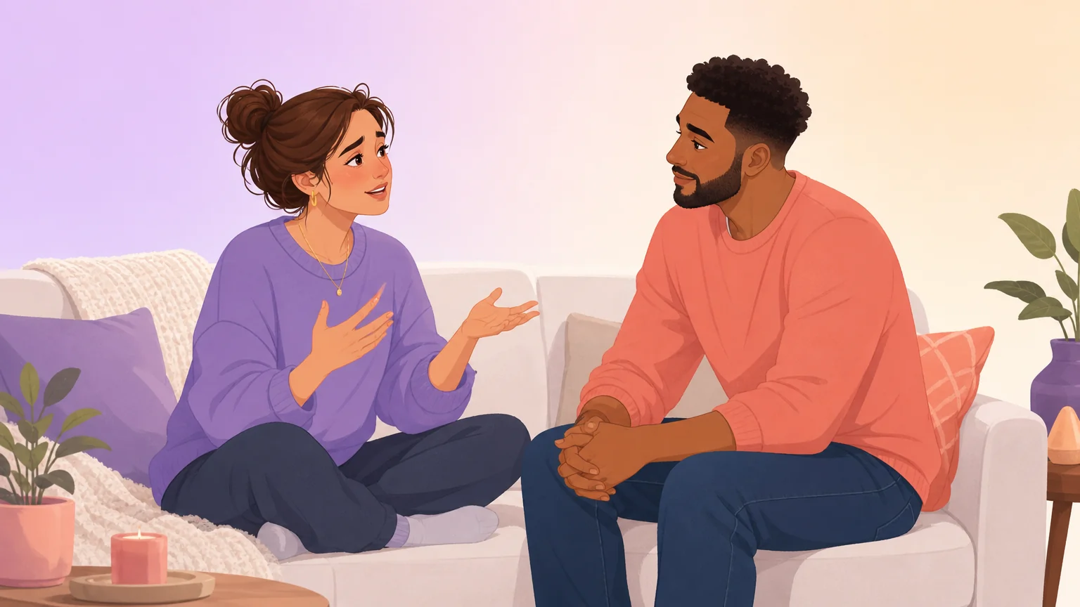Couple talking through a switch and fixed-role partner mismatch
