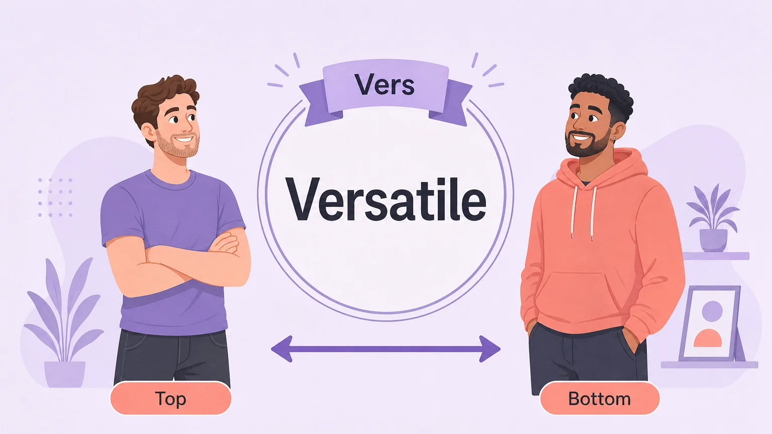 Vers meaning explained: versatile, open to both topping and bottoming