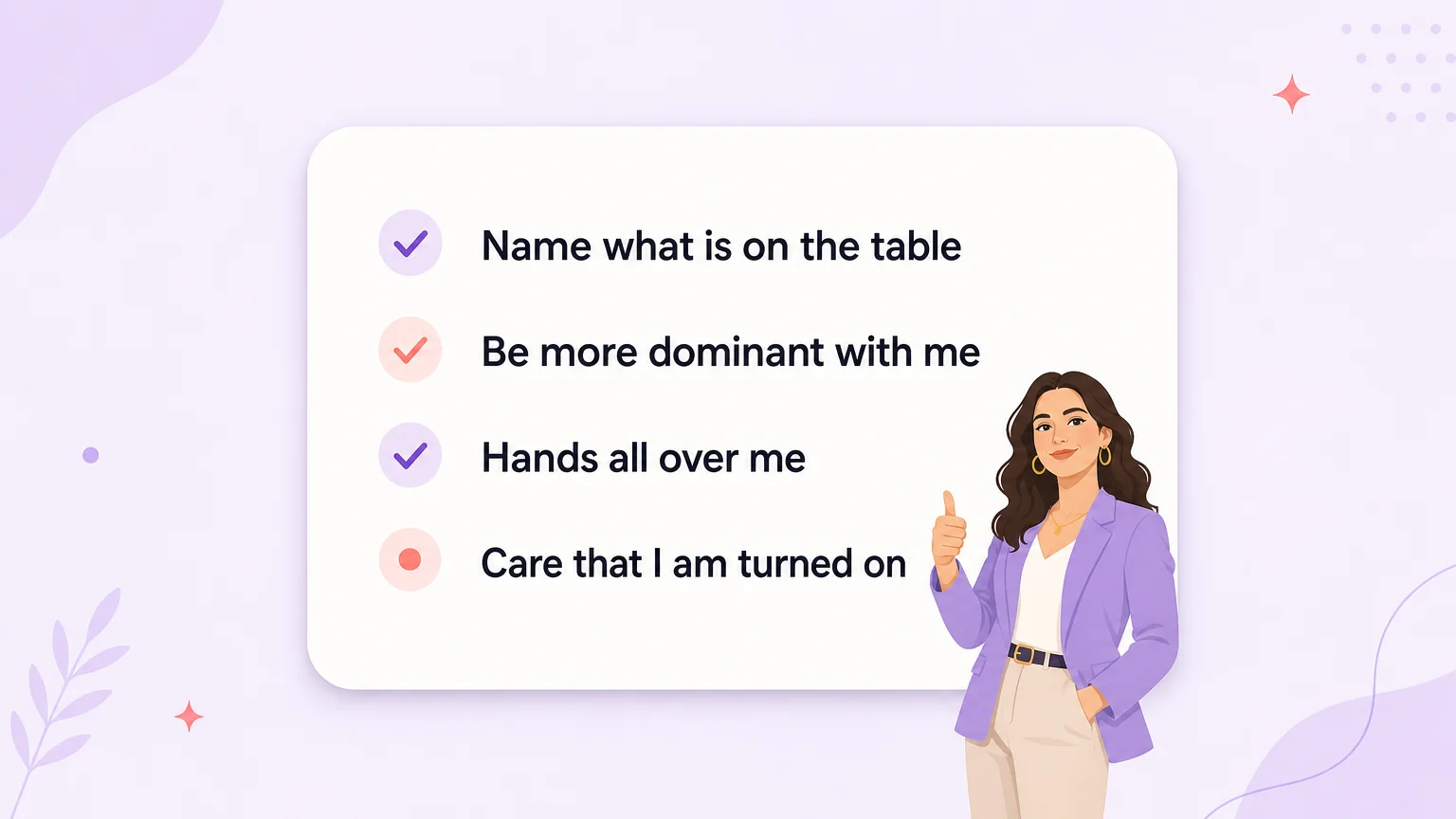 Card with a script for naming what is on the table with a partner