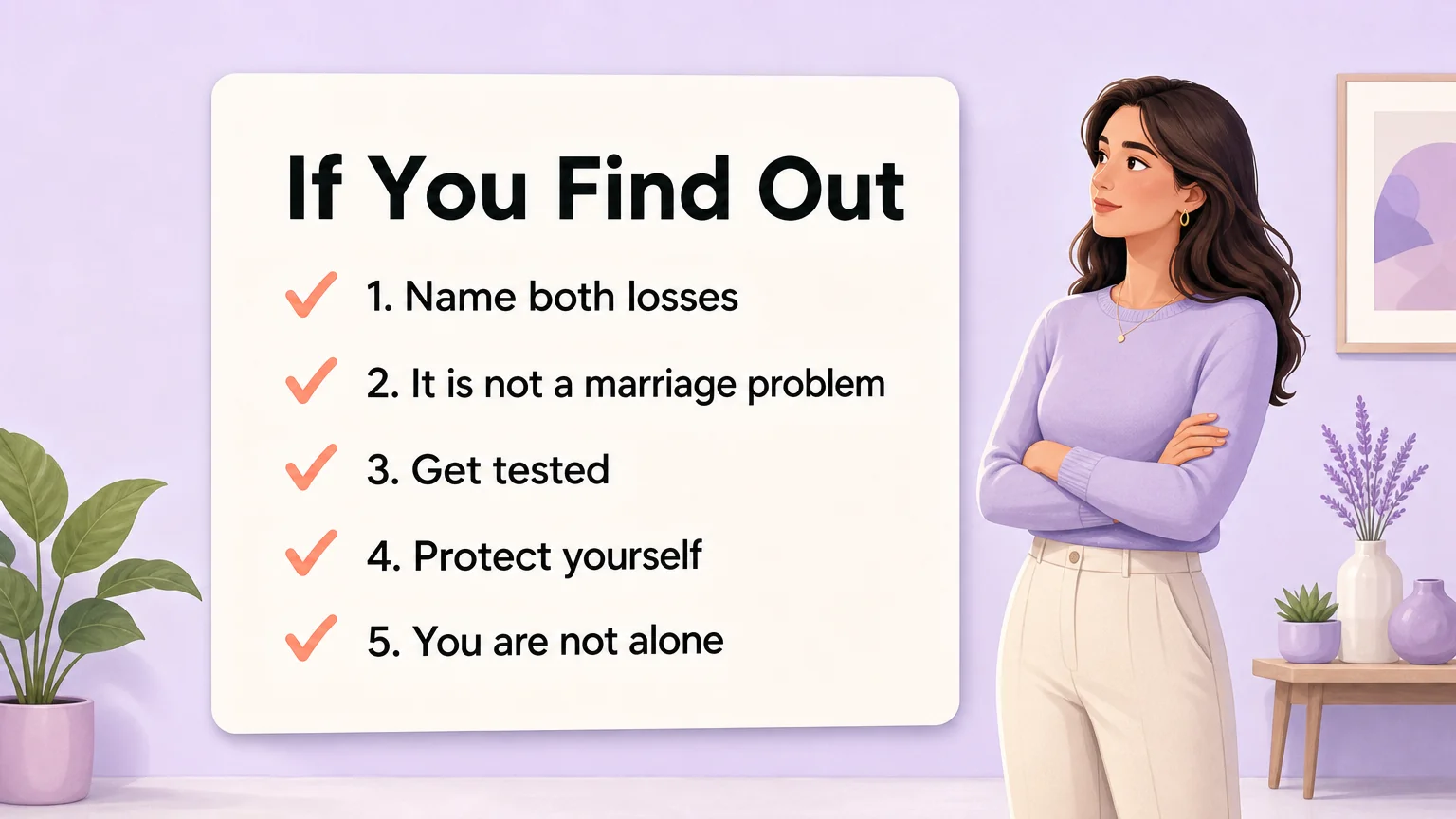 Five-step checklist for what to do if you find out you were a beard